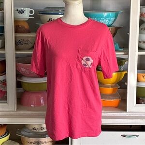 Vineyard Vines Soccer Ball and Whale Graphic Tee in Salmon - Size Small